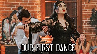 Safiya amp Tylers First Dance To The Addams Family Tango [upl. by Cynthie]