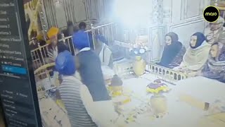 On Camera Man Accused Of Sacrilege Attempt At Golden Temple Beaten To Death  Amritsar [upl. by Magnum]