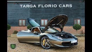 Ferrari 458 Italia 45 V8 DCT Automatic in Metallic Grigio Silverstone [upl. by Nnyleimaj867]