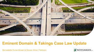 Eminent Domain Case Law Update  2024 Update [upl. by Chyou538]