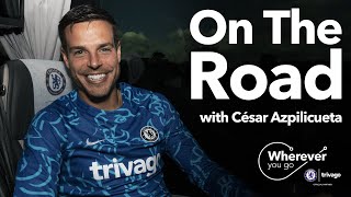 On The Road 🚎  César Azpilicueta Talks Ibiza Japan and THAT Trip Home From Porto 🏆 [upl. by Retsim529]