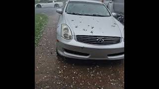 Large Hailstorm damages cars [upl. by Remsen]