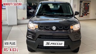 2022 Maruti Suzuki S Presso 🔥 SPresso Vxi Plus  Top Model Petrol  Most Detailed Walkaround Video [upl. by Dimitris]