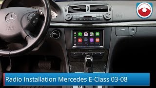 Mercedes Benz EClass 20032008 W211 Radio Installation [upl. by Disini]