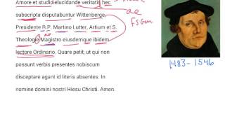 LPDMARTINLUTHER 95 THESES PREFACE [upl. by Einram]