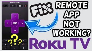 Remote app not working on Roku TV  Roku TV remote app not working [upl. by Willner181]