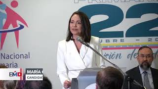 María Corina Machado es proclamada candidata presidencial opositora [upl. by Schiro152]