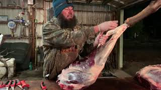 Cutting Elk with Aaron Whitefoot [upl. by Lerej454]