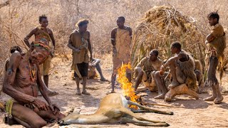 Hadzabe Tribe  How They Catch And COOK their PREY [upl. by Aernda]