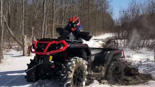 WINTER MUDDING amp BEER BREAKS  CanAm 850xt 2020 [upl. by Acisse970]