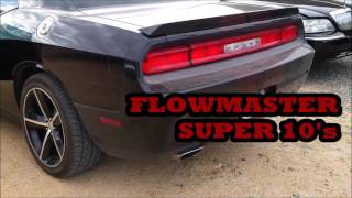 Flowmaster Super 10s VS Magnaflow Exhaust on 2012 Dodge Challenger RT 57 [upl. by Anined]