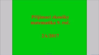 Mocniny a odmocniny  Př 2A 2017  Přijímací zkoušky z matematiky na SŠ [upl. by Namharludba]