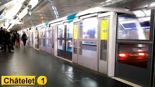 Châtelet  Ligne 1  Métro de Paris  RATP MP05 [upl. by Hselin]