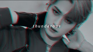 stray kids  thunderous  𝐬𝐥𝐨𝐰𝐞𝐝 𝐧 𝐫𝐞𝐯𝐞𝐫𝐛 [upl. by Lanni]