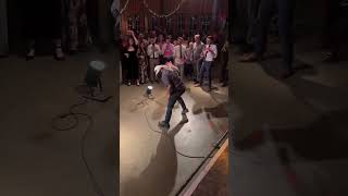 Person is doing a pizza tossing performance at a wedding [upl. by Vivyanne133]