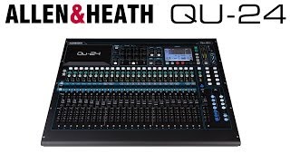 Allen and Heath QU24  30 in 24 out Digital Stage and Studio Mixer [upl. by Yrneh]