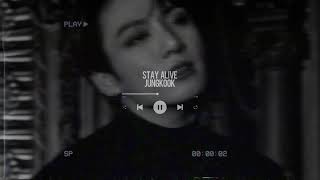 ❝ jungkook  stay alive prod suga full version  slowed amp reverb ❞ [upl. by Anyrb]