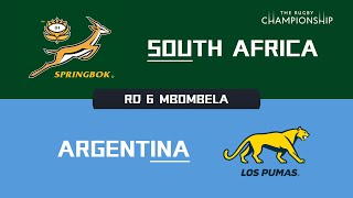 SOUTH AFRICA vs ARGENTINA I Mbombela I 2024  Rugby Challenge 4 [upl. by Hardwick]