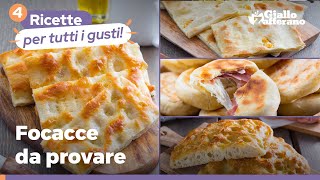 4 FOCACCE DA PROVARE SUBITO – SUPER SFIZIOSE 😋 [upl. by Jacki]