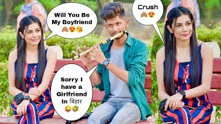 Impressing Cute Girls By Pickup Lines amp Singing  Singing Pranks In India FluteArmy [upl. by Adnorrahs]