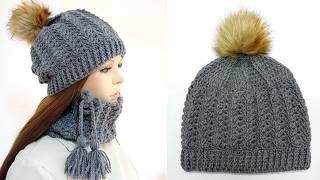 Como tejer el gorro N° 60 a crochet en punto relieves para bebes niñas y damas paso a paso [upl. by Aisenet]