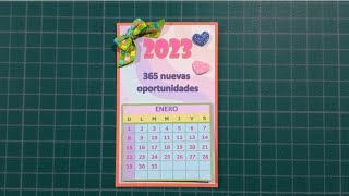 Mini calendario con imán para refrigerador [upl. by Ardnak]