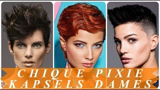 Chique pixie kapsels dames 2018 [upl. by Bobbi]