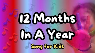 12 Months in a year  Months of the year song  English Songs for kids [upl. by Olimreh695]