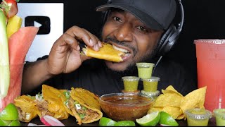 ASMR EATING CHEESY BIRRIA TACOS DIPPED IN CONSOMME [upl. by Buote]