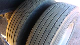 Flatbed Trailer Spread Axle Tire Wear [upl. by Boone]