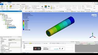 Torsion Test analysis by Ansys  Cylindrical solid rod  Ansys Workbench  Simulation  Hindi [upl. by Holcomb]