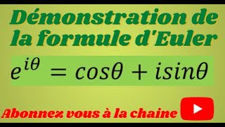 Démonstration de la formule dEuler au moyen du développement limité [upl. by Nine]