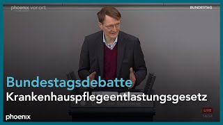 Bundestagsdebatte zum Krankenhauspflegeentlastungsgesetz am 191022 [upl. by Mitzl]