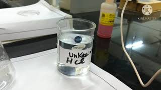 To determine the strength of given HCL sol by titrating with standard NaOH sol by Indicator method [upl. by Bernardine649]