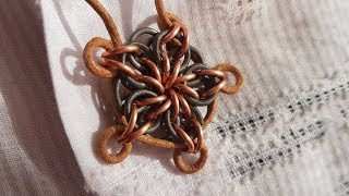 CELTIC STAR PENDANT CHAINMAILLE PATTERN  CLEAREST TUTORIAL IN FULL HD [upl. by Margit]