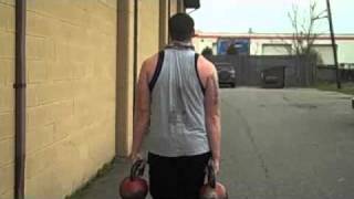 Long Distance Kettlebell Farmer Walk at The Underground [upl. by Jakoba854]