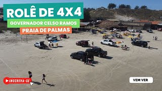 Conheça a Praia de Palmas em Governador Celso Ramos de e estreando a 4X4 [upl. by Ellebyam390]