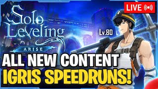 LV 80 MONARCH JINWOO ❤️‍🔥 POD  IGRIS SPEEDRUNS【SOLO LEVELING ARISE】 [upl. by Molahs]