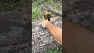 Batoning Wood With A Tactical Bowie knife [upl. by Gustin]