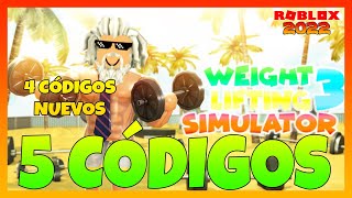 🏋️ 5 NUEVOS CODIGOS de WEIGHT LIFTING SIMULATOR 3 🏋️ Códigos de Roblox 🏋️ 2022 🏋️ EMiLiOR [upl. by Leihcey560]