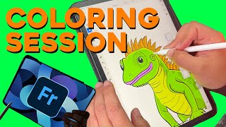 Color Time How to color an Iguana [upl. by Enirok]