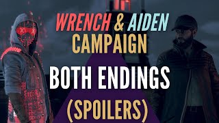 Aiden and Wrench both endings Campaign Watch Dogs Legion Mission Hard Reset [upl. by Eelrahc]