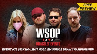 WSOP 2024  10000 27 Single Draw Final Table with Seiver Ausmus Harman amp Watson PREVIEW [upl. by Aalst]