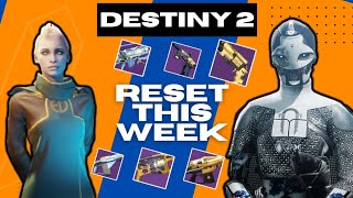 Destiny 2 Weekly Reset  Eververse Store  Nightfall Weapon this Week  Ada1 Inventory [upl. by Celestia]