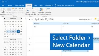 How to create multiple calendars in Outlook [upl. by Enihpad987]