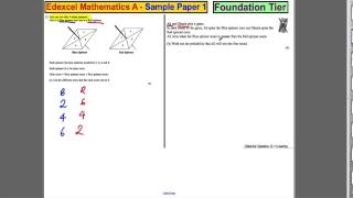 Q12 Edexcel GCSE Maths 1F Specimen Paper [upl. by Foss]