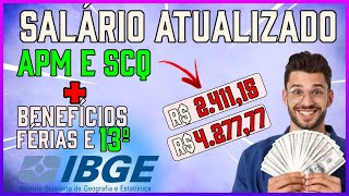 Quanto ganha APM e SCQ   Concurso IBGE temporário SalárioRemuneração ATUALIZADO [upl. by Salem]