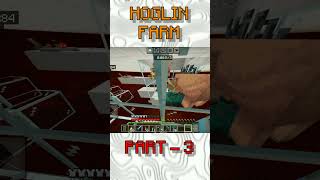 Hoglin Farm New Problem  Minecraft pe hindi minecraft mcpe gaming minecraft [upl. by Nueoras]