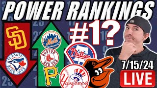 🔴 Live  MLB Power Rankings For The End Of 1st Half Phillies 1 Yankees Top 3 Blue Jays Bottom 5 [upl. by Neruat]