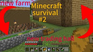 I build a trading hall for villagersMinecraft survival 2MrSaqibEdits46 [upl. by Mellitz]